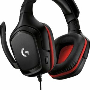 Logitech - G332 Wired Gaming Headset for PC - Black/Red