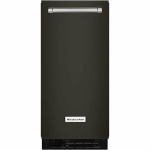 KitchenAid - 15" 22.8-Lb. Built-In Icemaker - Black Stainless Steel