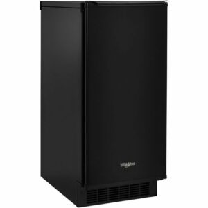 Whirlpool - 15" 29-Lb. Freestanding Icemaker - Black