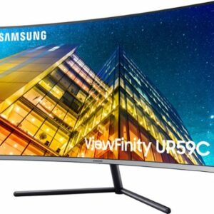 Samsung - 32” ViewFinity UR590 UHD Monitor - Dark Blue Gray