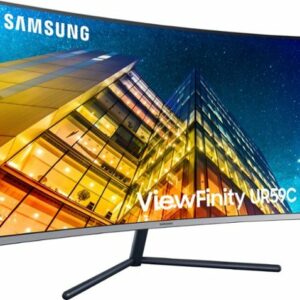 Samsung - 32” ViewFinity UR590 UHD Monitor - Dark Blue Gray