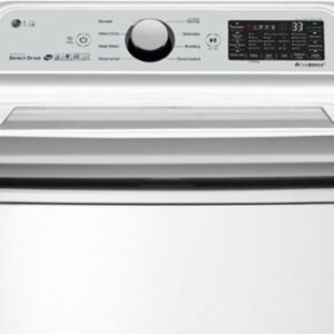 LG - 5.0 Cu. Ft. High-Efficiency Smart Top Load Washer with TurboWash3D Technology - White