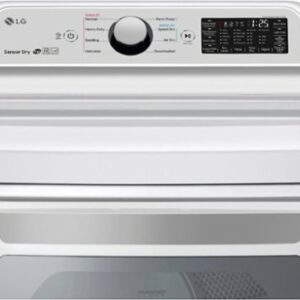 LG - 7.3 Cu. Ft. Smart Electric Dryer with Sensor Dry - White