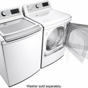 LG - 7.3 Cu. Ft. Smart Electric Dryer with Sensor Dry - White