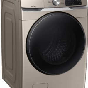 Samsung - 4.5 Cu. Ft. High-Efficiency Stackable Front Load Washer with Steam and Self Clean+ - Champagne