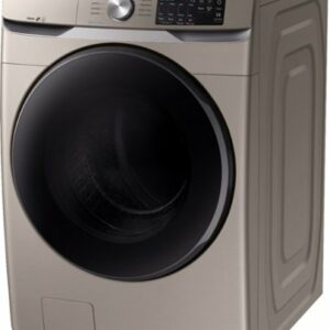 Samsung - 4.5 Cu. Ft. High-Efficiency Stackable Front Load Washer with Steam and Self Clean+ - Champagne