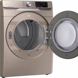 Samsung - 7.5 Cu. Ft. Stackable Gas Dryer with Steam and Sensor Dry - Champagne