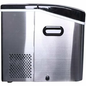 Frigidaire - 16.7" 48.5-Lb. Freestanding Icemaker - Stainless Steel