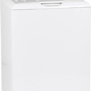 GE - 4.6 Cu. Ft.  Top Load Washer - White on White/Silver