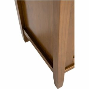 Simpli Home - Warm Shaker TV Cabinet for Most TVs Up to 80" - Honey Brown