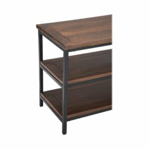 Simpli Home - Skyler TV Stand for Most TVs Up to 66" - Dark Cognac Brown