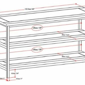 Simpli Home - Skyler TV Stand for Most TVs Up to 66" - Dark Cognac Brown