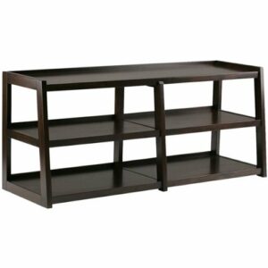 Simpli Home - Sawhorse TV Stand for Most TVs Up to 66" - Dark Chestnut Brown