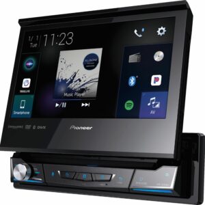 Pioneer - 7" Motorized Android Auto™ and Apple CarPlay® Bluetooth® Digital Media (DM) Receiver - Black