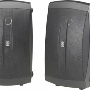 Yamaha - 120W Outdoor Wall-Mount 2-Way Speakers - Black