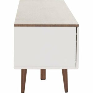 Noble House - Glenwood TV Console for Most TVs Up to 56" - White Matte/Walnut