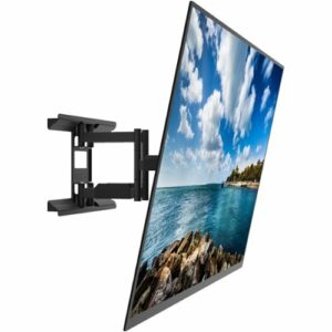 Kanto - Full-Motion TV Wall Mount for Most 34" - 65" TVs - Extends 17" - Black