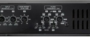 Kenwood - Class D Bridgeable Multichannel Amplifier with Variable Crossovers - Black