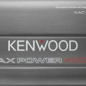 Kenwood - 400W Class D Bridgeable Multichannel Amplifier with Variable Crossovers - Gray