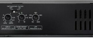 Kenwood - Class D Digital Mono Amplifier with Variable Low-Pass Crossover - Black