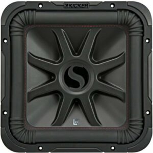 KICKER - L7R 12" Dual-Voice-Coil 4-Ohm Subwoofer - Black