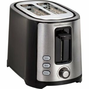 Hamilton Beach - 2-Slice Wide-Slot Toaster - Negro