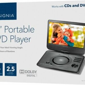 Insignia™ - 10" Portable DVD Player with Swivel Screen - Black