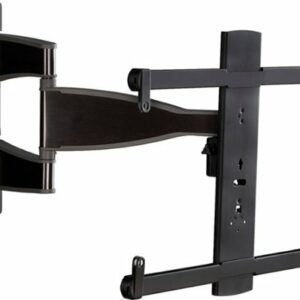 SANUS Elite - Advanced Full-Motion TV Wall Mount for Most 32"-55" TVs up to 55 lbs - Tilts, Swivels, and Extends up to 20" From Wall - Black Brushed Metal