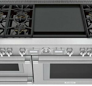 Thermador - ProGrand 7.3 Cu. Ft. Freestanding Double Oven Dual Fuel LP Convection Range with Pro Steam - Stainless Steel