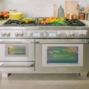 Thermador - ProGrand 7.3 Cu. Ft. Freestanding Double Oven Dual Fuel LP Convection Range with Pro Steam - Stainless Steel