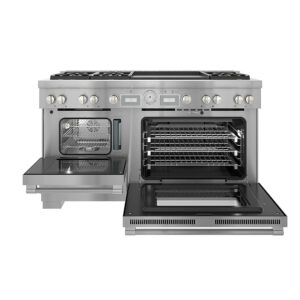 Thermador - ProGrand 7.3 Cu. Ft. Freestanding Double Oven Dual Fuel LP Convection Range with Pro Steam - Stainless Steel