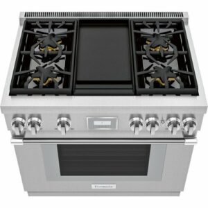 Thermador - ProHarmony 5.0 Cu. Ft. Freestanding Gas Convection Range with ExtraLow Select Burners - Stainless Steel