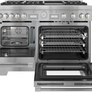 Thermador - ProGrand 5.5 Cu. Ft. Freestanding Double Oven Dual Fuel Convection Range with Wifi - Stainless Steel