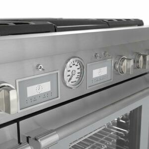 Thermador - ProGrand 5.7 Cu. Ft. Freestanding Double Oven Dual Fuel Convection Range with Self-Cleaning, 6 Star Burners and Griddle - Stainless Steel