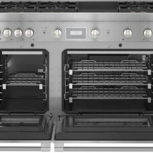 Thermador - ProHarmony 6.6 Cu. Ft. Freestanding Double Oven Gas Convection Range – Liquid Propane Convertible - Stainless Steel