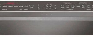 LG - 24" Top Control Built-In Dishwasher with TrueSteam and Third Rack - Black Stainless Steel