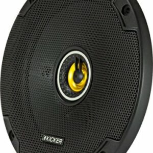 KICKER - CS Series 6-3/4" 2-Way Car Speakers with Polypropylene Cones (Pair) - Yellow/Black