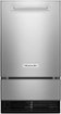 KitchenAid - 18" 29-Lb. Built-In Ice Maker - Stainless Steel