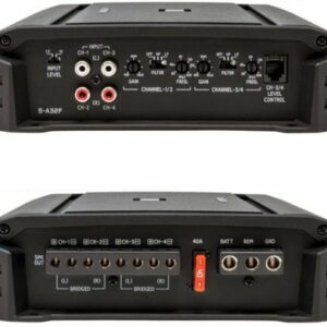 Alpine - S-Series Class D Bridgeable Multichannel Amplifier with Variable Crossovers - Black