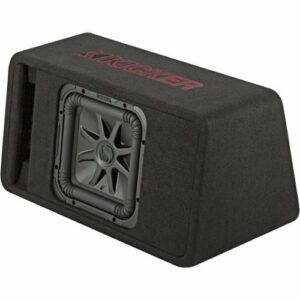 KICKER - Solo-Baric L7R 10" Single-Voice-Coil 2-Ohm Loaded Subwoofer Enclosure - Black