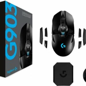 Logitech - G903 LIGHTSPEED Wireless Optical Gaming Ambidextrous Mouse with RGB Lighting - Black