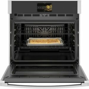 GE Profile - 30" Smart Built-In Single Electric Convection Wall Oven with Air Fry & Precision Cooking - Stainless Steel