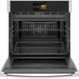 GE Profile - 30" Smart Built-In Single Electric Convection Wall Oven with Air Fry & Precision Cooking - Stainless Steel