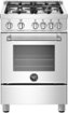 Bertazzoni - Master Series 2.4 Cu. Ft. Freestanding Gas Convection Range - Stainless Steel