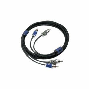 KICKER - Q-Series Interconnects 3.3' Audio RCA Cable - Black