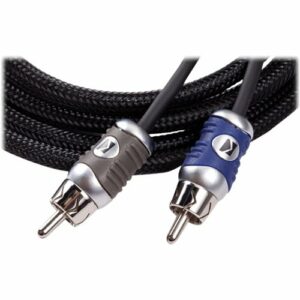 KICKER - Q-Series Interconnects 3.3' Audio RCA Cable - Black