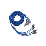 KICKER - K-Series Interconnects 13' Audio RCA Cable - Blue