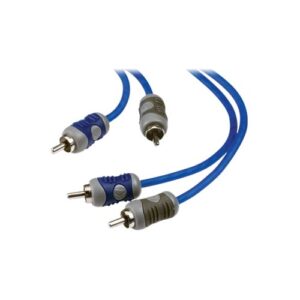 KICKER - K-Series Interconnects 13' Audio RCA Cable - Blue