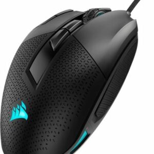 CORSAIR - Nightsword RGB Tunable FPS/MOBA Wired Optical Gaming Mouse with Adjustable Weights - Black