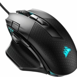 CORSAIR - Nightsword RGB Tunable FPS/MOBA Wired Optical Gaming Mouse with Adjustable Weights - Black